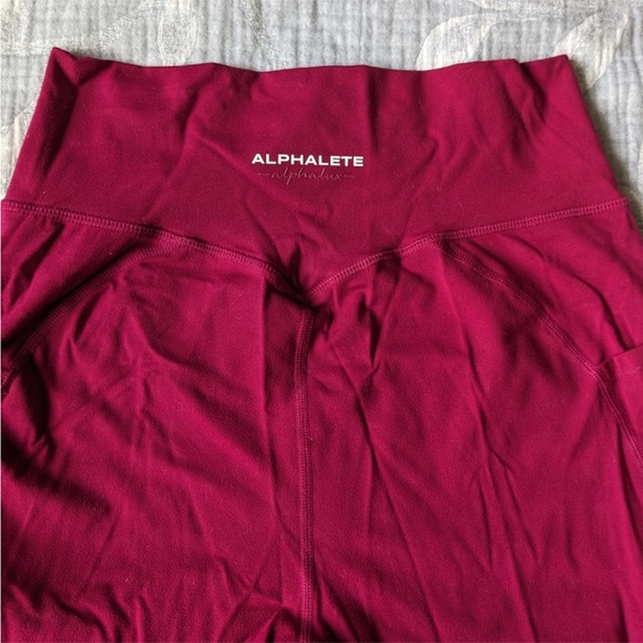[SOLD] ALPHALETE, 💚 Alphaluxe Cherry Red Legging. - Picture 1 of 2